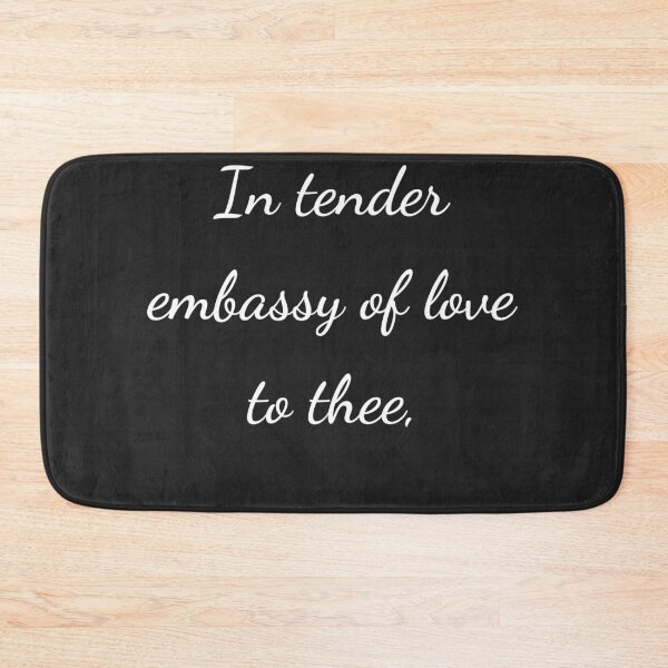 Item preview, "In tender embassy of love to thee," - handwriting white designed and sold by ariksworld.