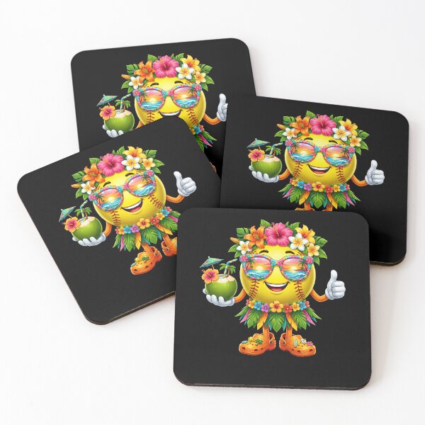 Item preview, Hawaiian Baseball Hawaii Tropical Beach Summer Vacation Kids designed and sold by Littermin.