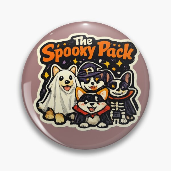 Item preview, The Spooky Pack Halloween Dog Squad Cute Dog Costume Design designed and sold by PoojaArtLab.