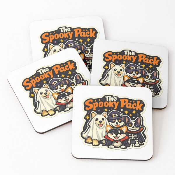 Item preview, The Spooky Pack Halloween Dog Squad Cute Dog Costume Design designed and sold by PoojaArtLab.