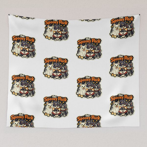 Item preview, The Spooky Pack Halloween Dog Squad Cute Dog Costume Design designed and sold by PoojaArtLab.