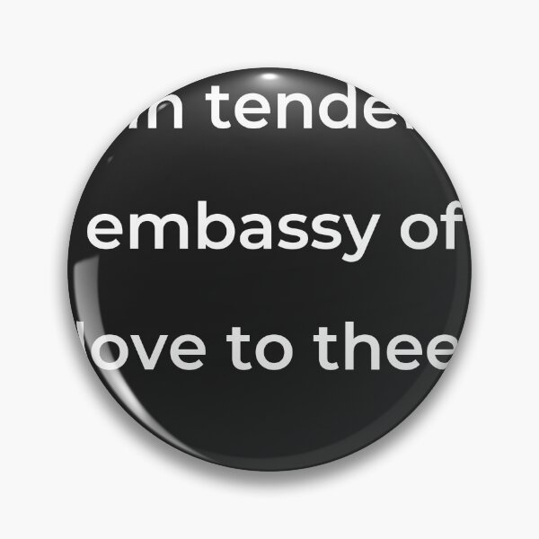 Item preview, "In tender embassy of love to thee," - print white designed and sold by ariksworld.