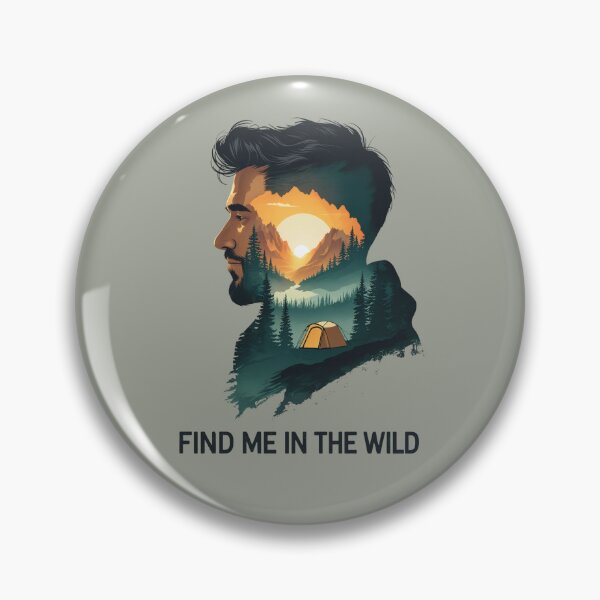 Item preview, Find Me In The Wild – Outdoor Adventure Double Exposure Art designed and sold by QuietlyBecoming.