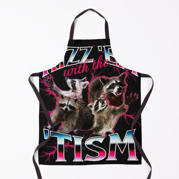 Item preview, Rizz 'Em With The 'Tism Raccoon Meme Humor designed and sold by AmaXONIC.