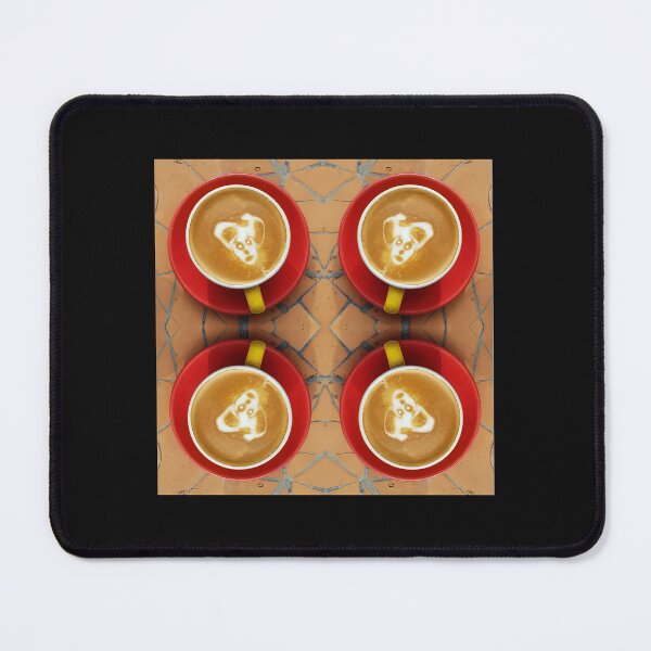Item preview, Four Cups of Latte Art Coffee designed and sold by MagpieSprings.