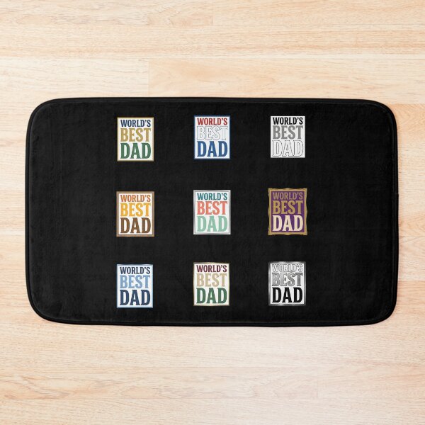 Item preview, World's Best Dad Typography Design – Classic Father's Day Gift & Apparel. Sticker set designed and sold by SideKickCreates.