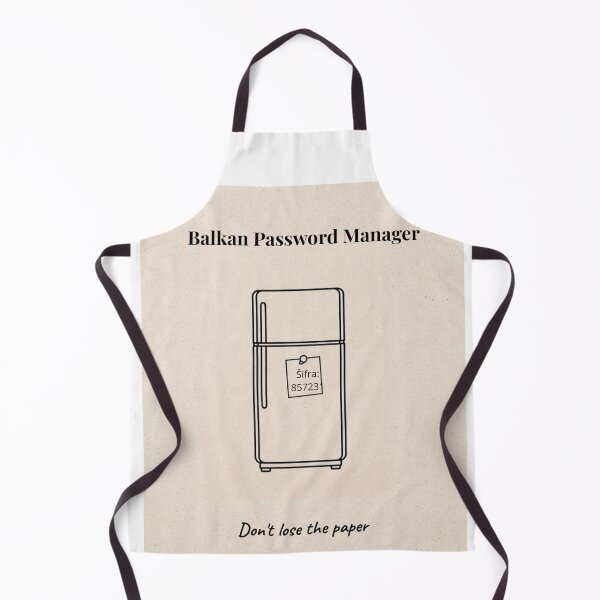 Item preview, Balkan Password Manager – Don't Lose the Paper designed and sold by Mastalina99.