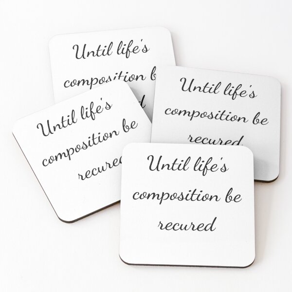 Item preview, "Until life's composition be recured" - handwriting black designed and sold by ariksworld.