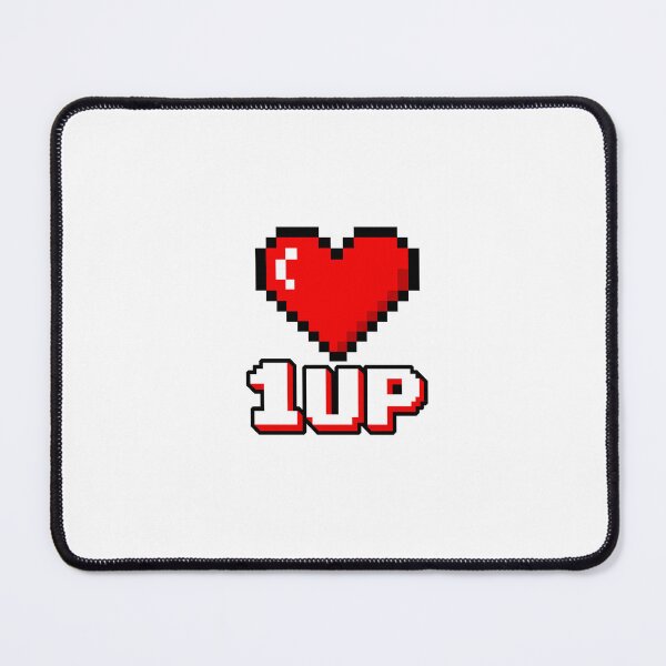 Item preview, 1UP Pixel Heart Retro Gaming Sticker 8-Bit Art Gamer Gift designed and sold by Botted.