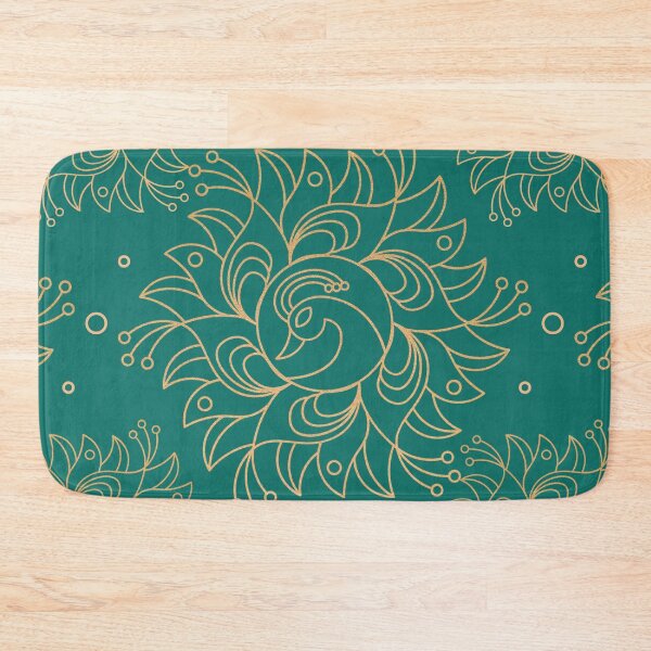 Item preview, Elegant Gold Floral Mandala Seamless Pattern Design designed and sold by NadDot.
