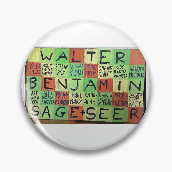 Item preview, Walter Benjamin designed and sold by Magical Meaning Machine.