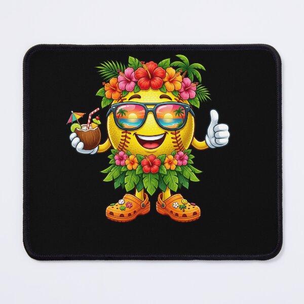 Item preview, Hawaiian Softball Hawaii Tropical Beach Summer Vacation Kids designed and sold by Littermin.