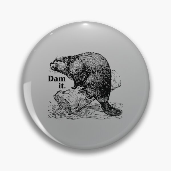 Item preview, Funny Dam It Beaver Pun Dad Joke Wildlife Art designed and sold by ArleneRowe.