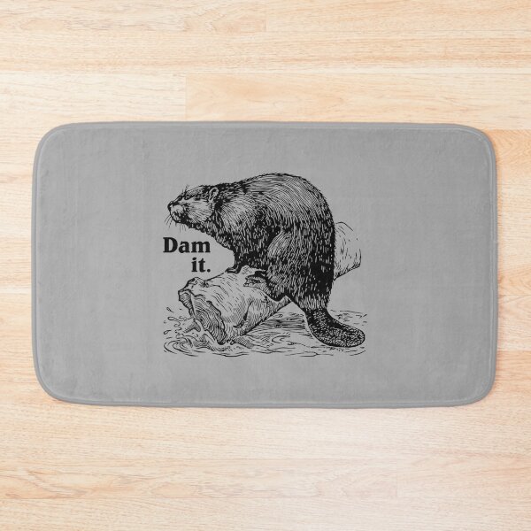 Item preview, Funny Dam It Beaver Pun Dad Joke Wildlife Art designed and sold by ArleneRowe.