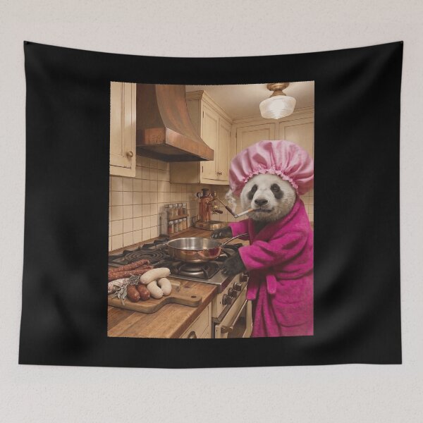 Item preview, Funny Panda Housewife Brainrot Meme Animal Lover designed and sold by TerryConnells.
