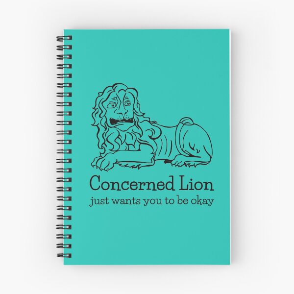 Item preview, Concerned Lion - just wants you to be okay designed and sold by Otter-Grotto.