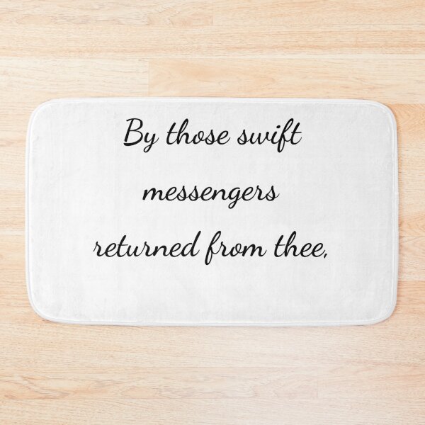 Item preview, "By those swift messengers returned from thee," - handwriting black designed and sold by ariksworld.