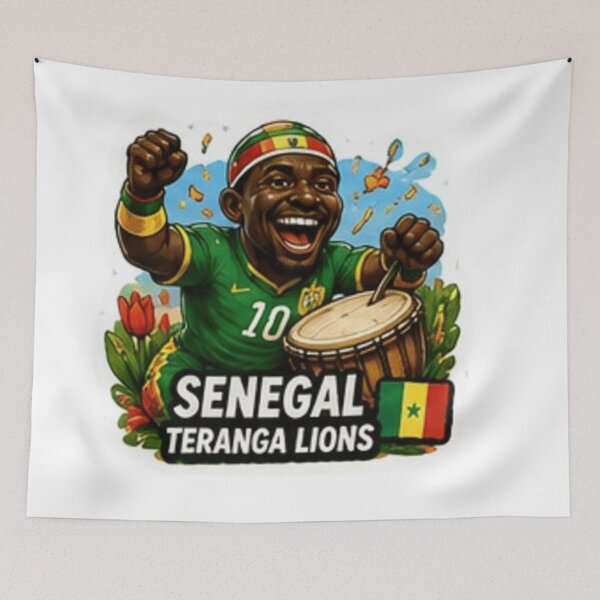 Item preview, Senegal Teranga Lions Soccer Fan Sticker designed and sold by syndia2209.