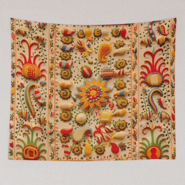 Item preview, Lakai Suzani Uzbekistan Embroidery designed and sold by Vicky Brago-Mitchell®.