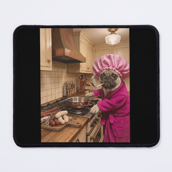 Item preview, Funny Pug Housewife Brainrot Meme Dog Owner designed and sold by TerryConnells.