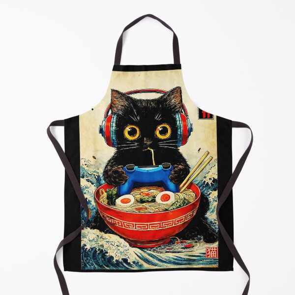 Item preview, Game Ramen Neko Cat Gamer Japanese Food designed and sold by AmaXONIC.