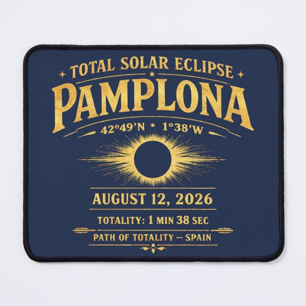 Item preview, Pamplona Total Solar Eclipse Spain 2026 Totality designed and sold by CalmCapy Co.