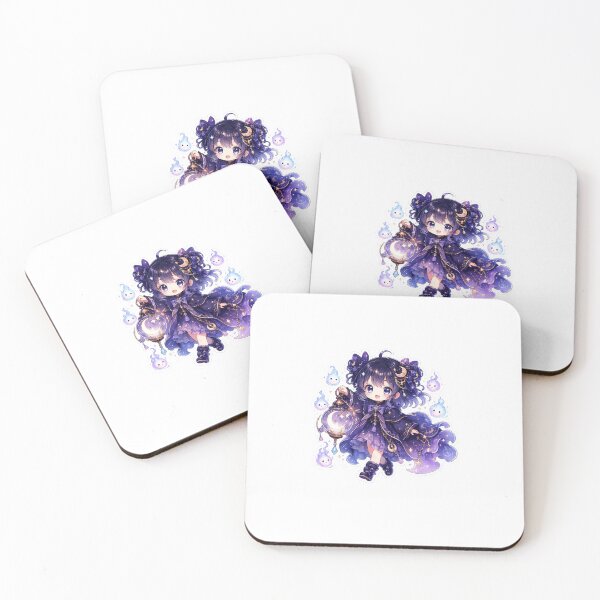 Item preview, Moon Lantern Spirit Keeper – Kawaii Fantasy Sticker designed and sold by blossomfun.