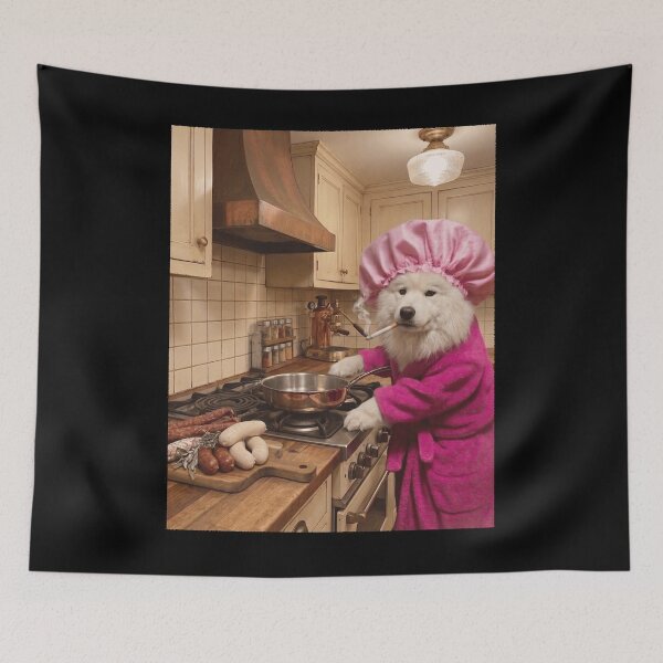 Item preview, Funny Samoyed Housewife Brainrot Meme Dog Owner designed and sold by TerryConnells.