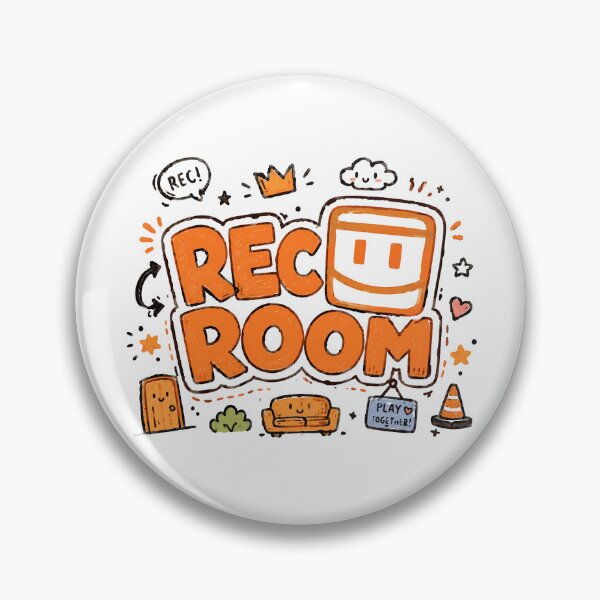 Item preview, Rec Room gaming logo colored doodle designed and sold by CreativeArt520.