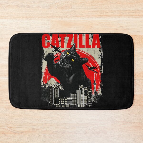 Item preview, Catzilla Cat Lover Godzilla Fan Japanese Monster Kaiju designed and sold by AmaXONIC.