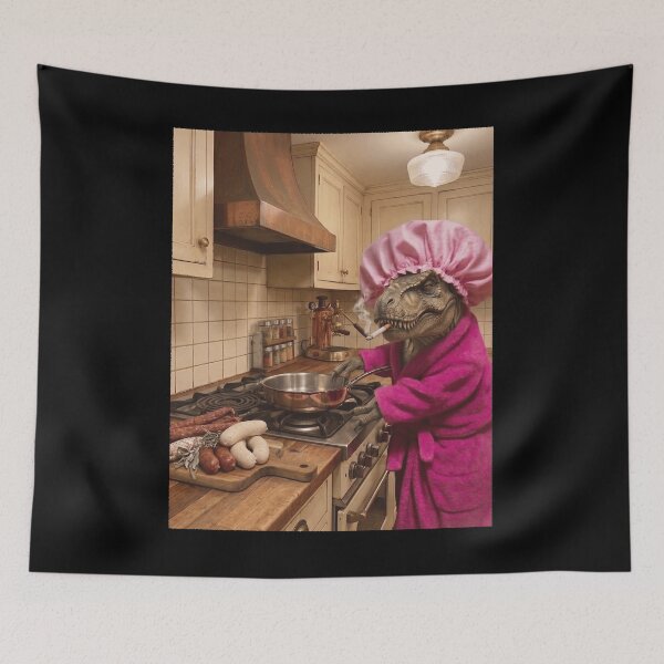 Item preview, Funny T Rex Dinosaur Housewife Brainrot Meme Animal Lover designed and sold by TerryConnells.