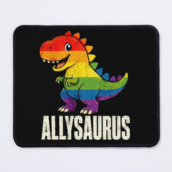 Item preview, Allysaurus Cute Rainbow Dinosaur Pride LGBTQ Ally designed and sold by ArcaneArtistry.