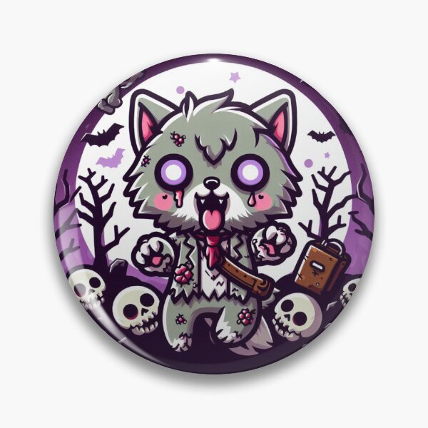 Item preview, Kawaii zombie wolf designed and sold by Shirtabell.