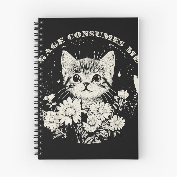 Item preview, Rage Consumes Me Angry Kitten Dark Humor Feline designed and sold by AmaXONIC.