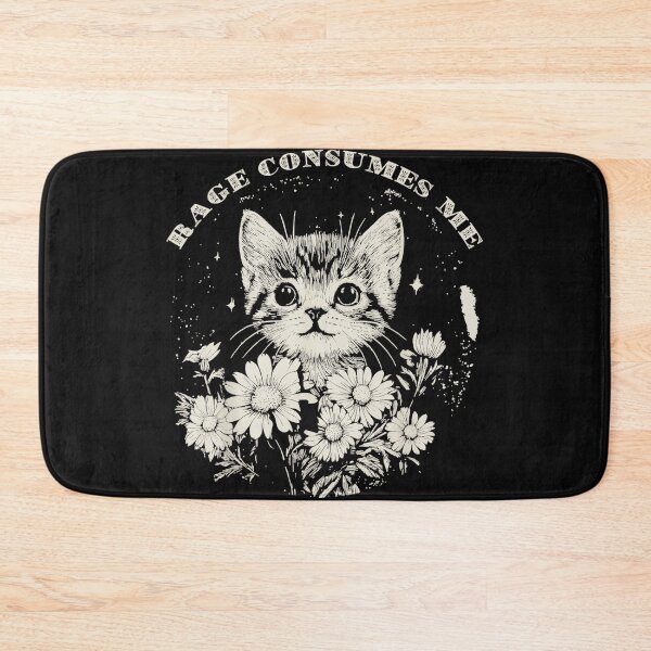 Item preview, Rage Consumes Me Angry Kitten Dark Humor Feline designed and sold by AmaXONIC.