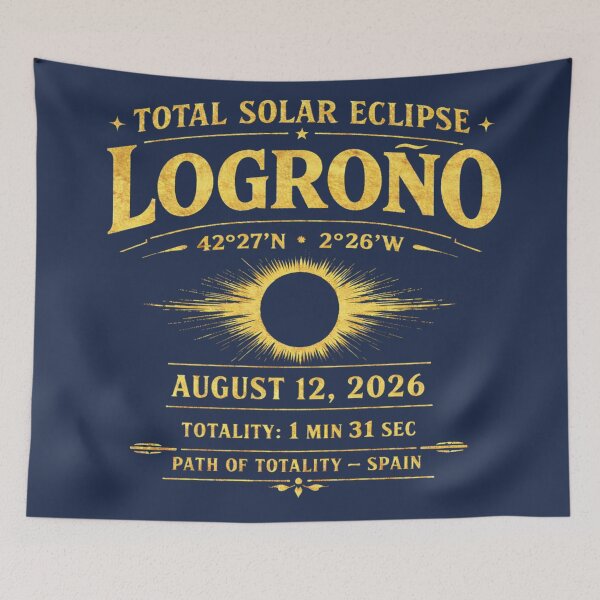 Item preview, Logroño Total Solar Eclipse Spain 2026 Totality designed and sold by CalmCapy Co.