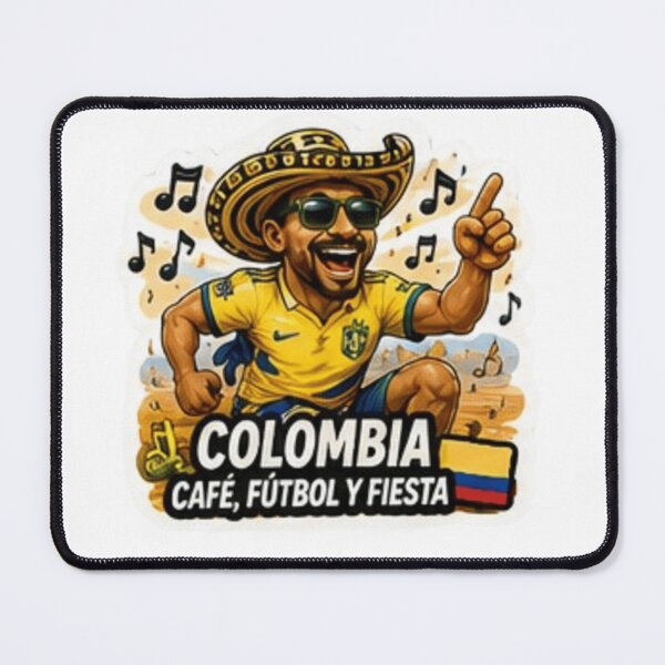 Item preview, Colombia Café, Fútbol y Fiesta Soccer Fan Sticker designed and sold by syndia2209.