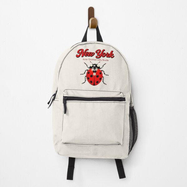 Item preview, New York Nine-Spotted Lady Beetle Retro Poster designed and sold by The-Drip-Studio.