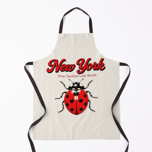 Item preview, New York Nine-Spotted Lady Beetle Retro Poster designed and sold by The-Drip-Studio.