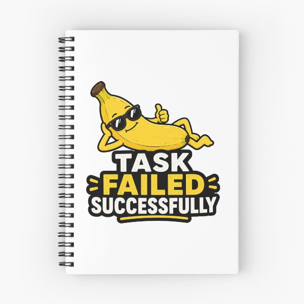 Item preview, Task Failed Successfully Funny Banana Cartoon Humor Design designed and sold by MonkiFlipp.