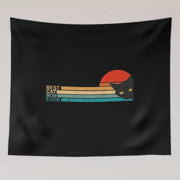 Item preview, Vintage Best Cat Mom Ever - Cat Retro Vintage Gift designed and sold by Dmo3HarkoArt.