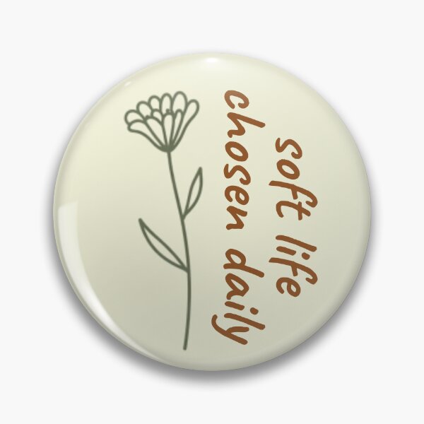 Item preview, Soft Life Chosen Daily – Mindfulness Affirmation Minimalist Design designed and sold by CosmicQuietLab.