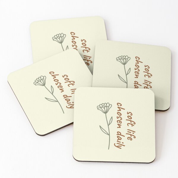 Item preview, Soft Life Chosen Daily – Mindfulness Affirmation Minimalist Design designed and sold by CosmicQuietLab.
