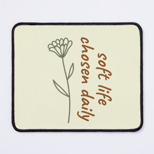 Item preview, Soft Life Chosen Daily – Mindfulness Affirmation Minimalist Design designed and sold by CosmicQuietLab.