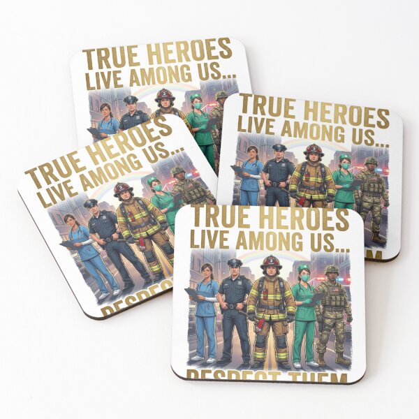 Item preview, True Heroes Live Among Us - Respect Them Essential Workers designed and sold by Csaba1983.