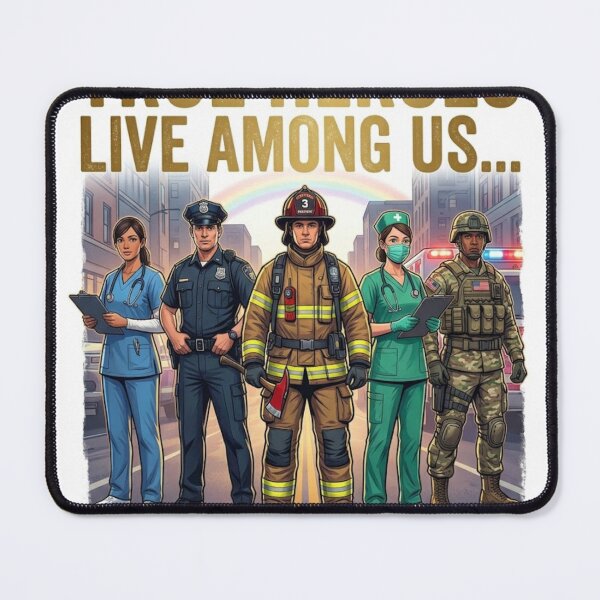 Item preview, True Heroes Live Among Us - Respect Them Essential Workers designed and sold by Csaba1983.