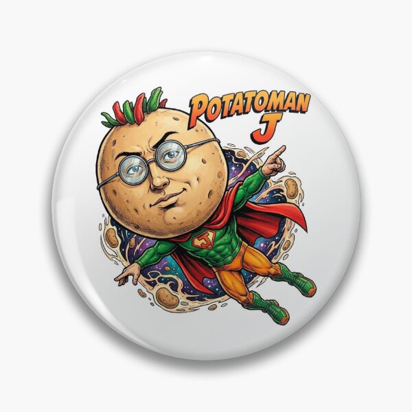 Item preview, PotatoMan J: The Cosmic Spud Guardian of the Veggie Empire designed and sold by Surreal Characters & Cute Pups.