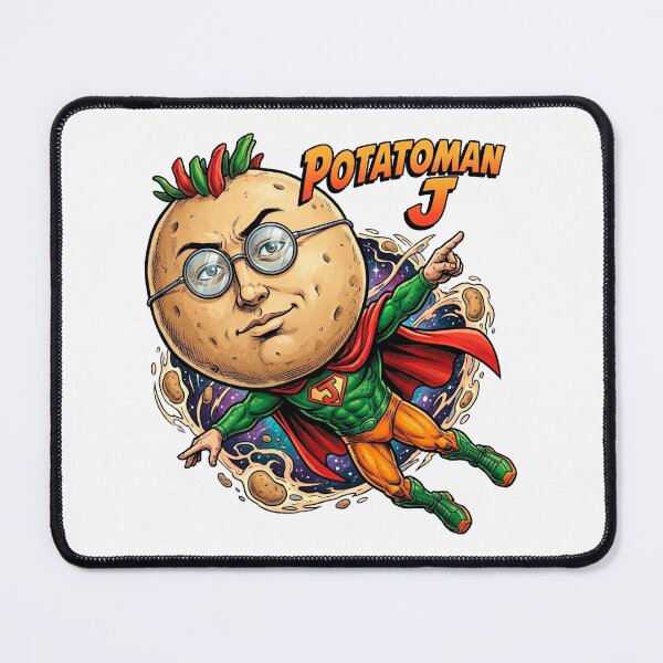Item preview, PotatoMan J: The Cosmic Spud Guardian of the Veggie Empire designed and sold by Surreal Characters & Cute Pups.