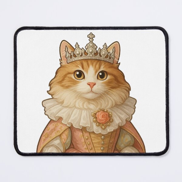 Item preview, Queen Cat Portrait designed and sold by AtlantiqArt.