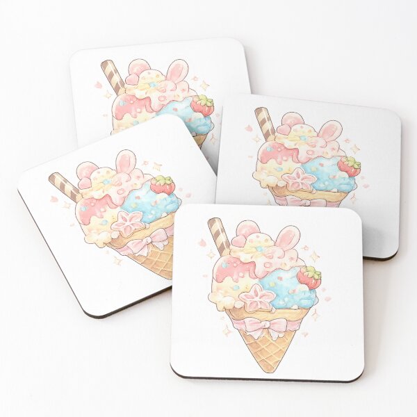 Item preview, Super Cute Ice Cream designed and sold by fadeinkstudio.